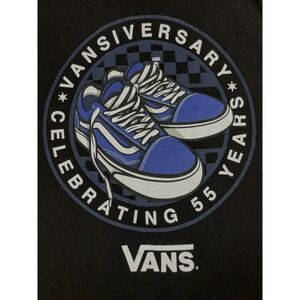 Vans Sneaker Silver Anniversary 55 Years‎ Graphic Tee Shirt Size Small Skater